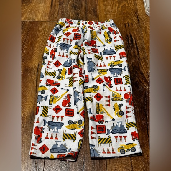 Carters 4T fleece pajama construction print bottoms - Picture 3 of 3